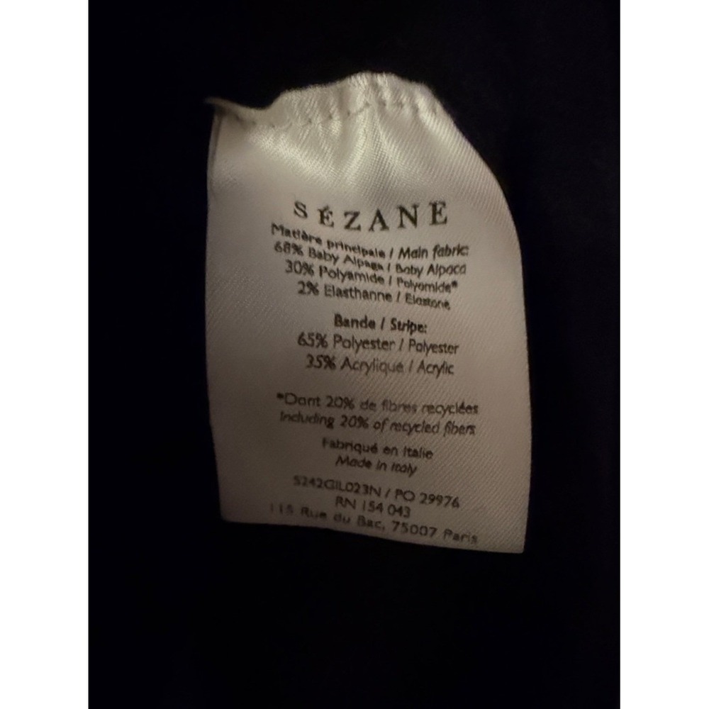 Sezane Othello Black Cardigan Sweater Size XS - Picture 6 of 6